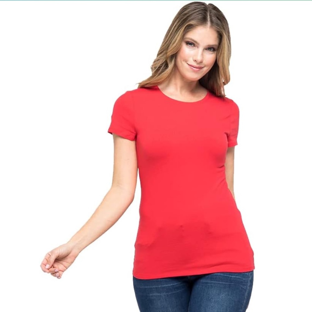 NWT red tee, size medium